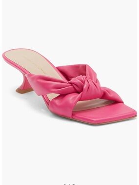 Stuart Weitzman Playa 50 Knot Kitten Heel Sandal - 8